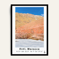 Red Earth, Atlas framed wall art by Vajwala