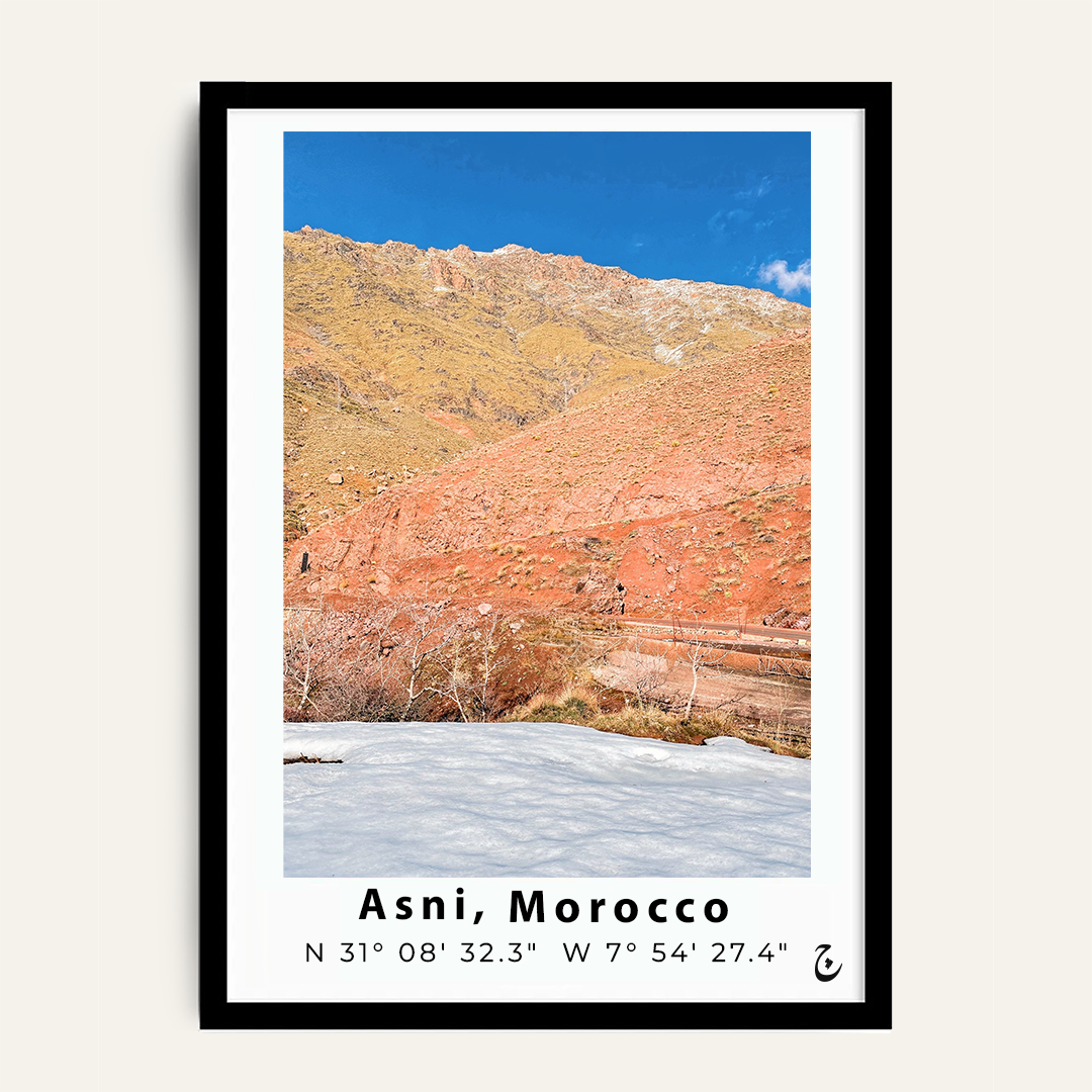 Red Earth, Atlas framed wall art by Vajwala