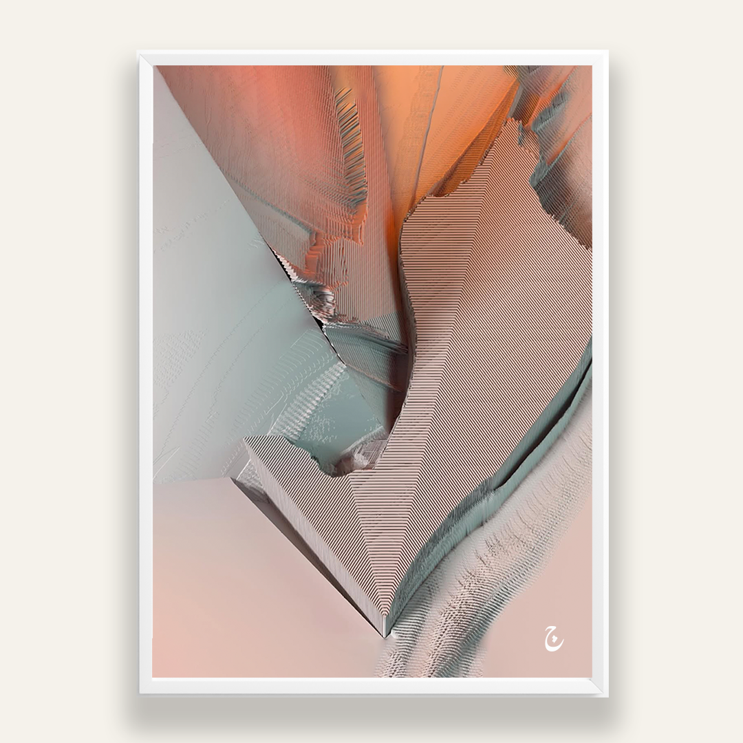 Fault Lines framed wall art by Vajwala
