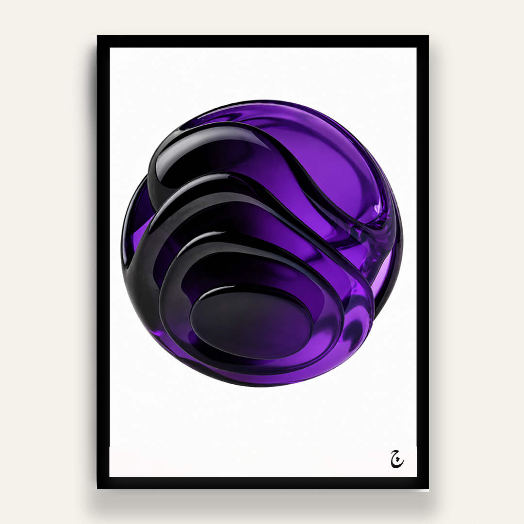 Dark Orbit framed wall art by Vajwala