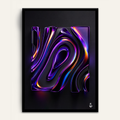 Liquid Frequency framed wall art by Vajwala