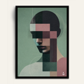 Assembled Gaze framed wall art by Vajwala