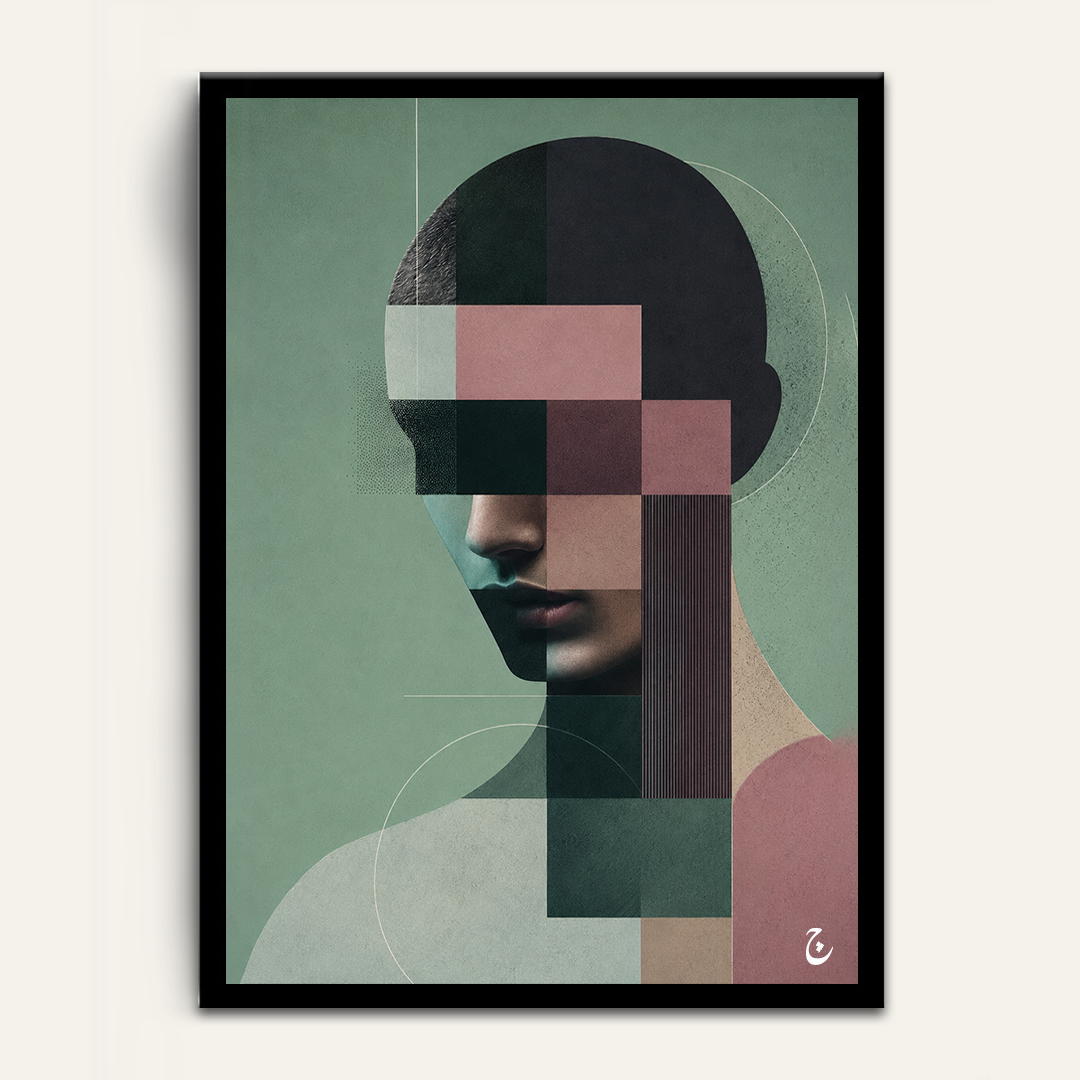 Assembled Gaze framed wall art by Vajwala