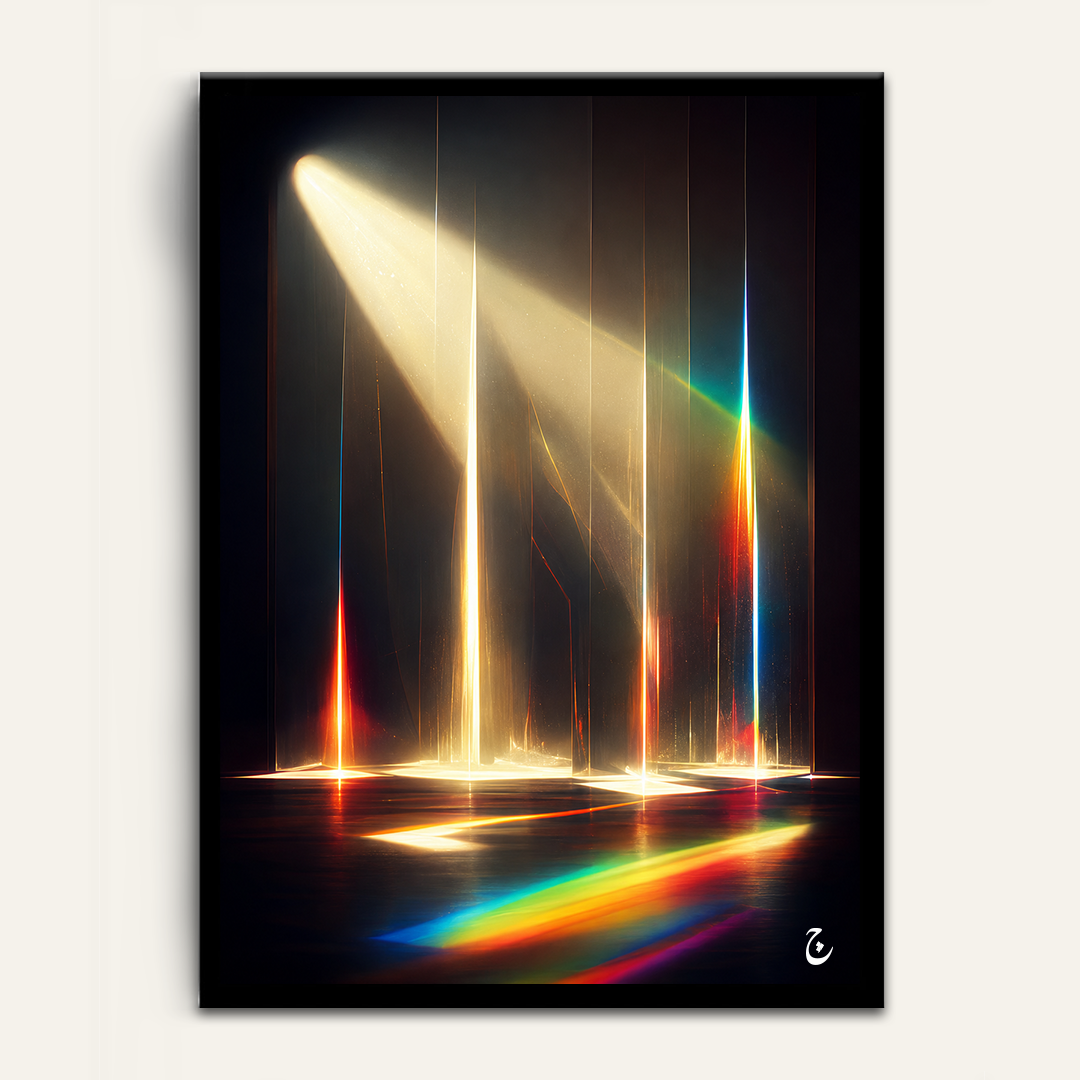 Prism Hour framed wall art by Vajwala