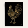Gilded Plumage framed wall art by Vajwala