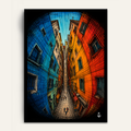The Curved Lane framed wall art by Vajwala