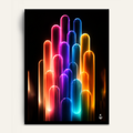 Vertical Glow framed wall art by Vajwala