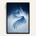 Ink Ascent framed wall art by Vajwala