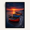 Hulls at Dusk framed wall art by Vajwala