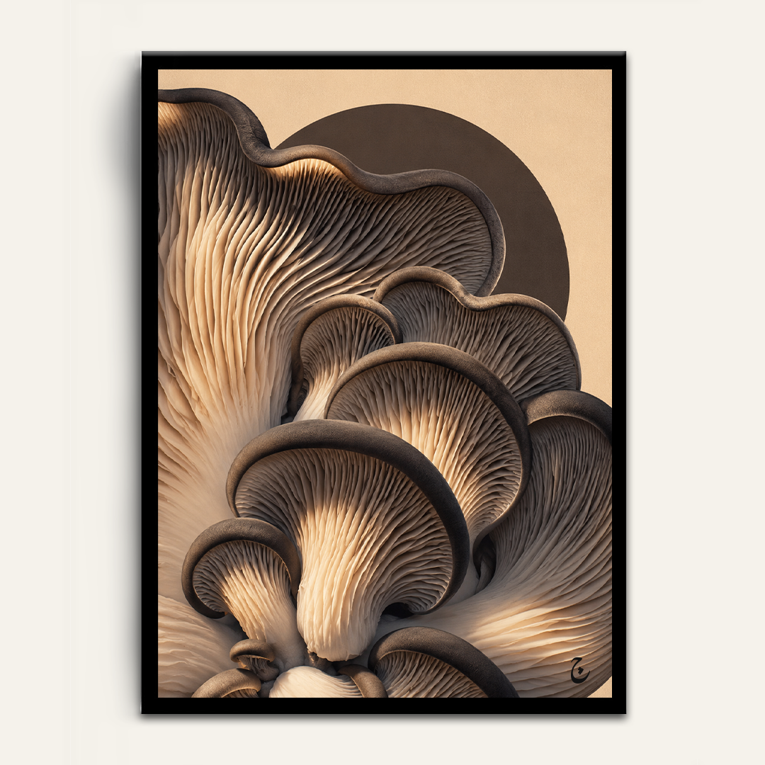 Folded Gills framed wall art by Vajwala