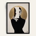 Half Concealed framed wall art by Vajwala