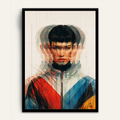 Layered Stance framed wall art by Vajwala