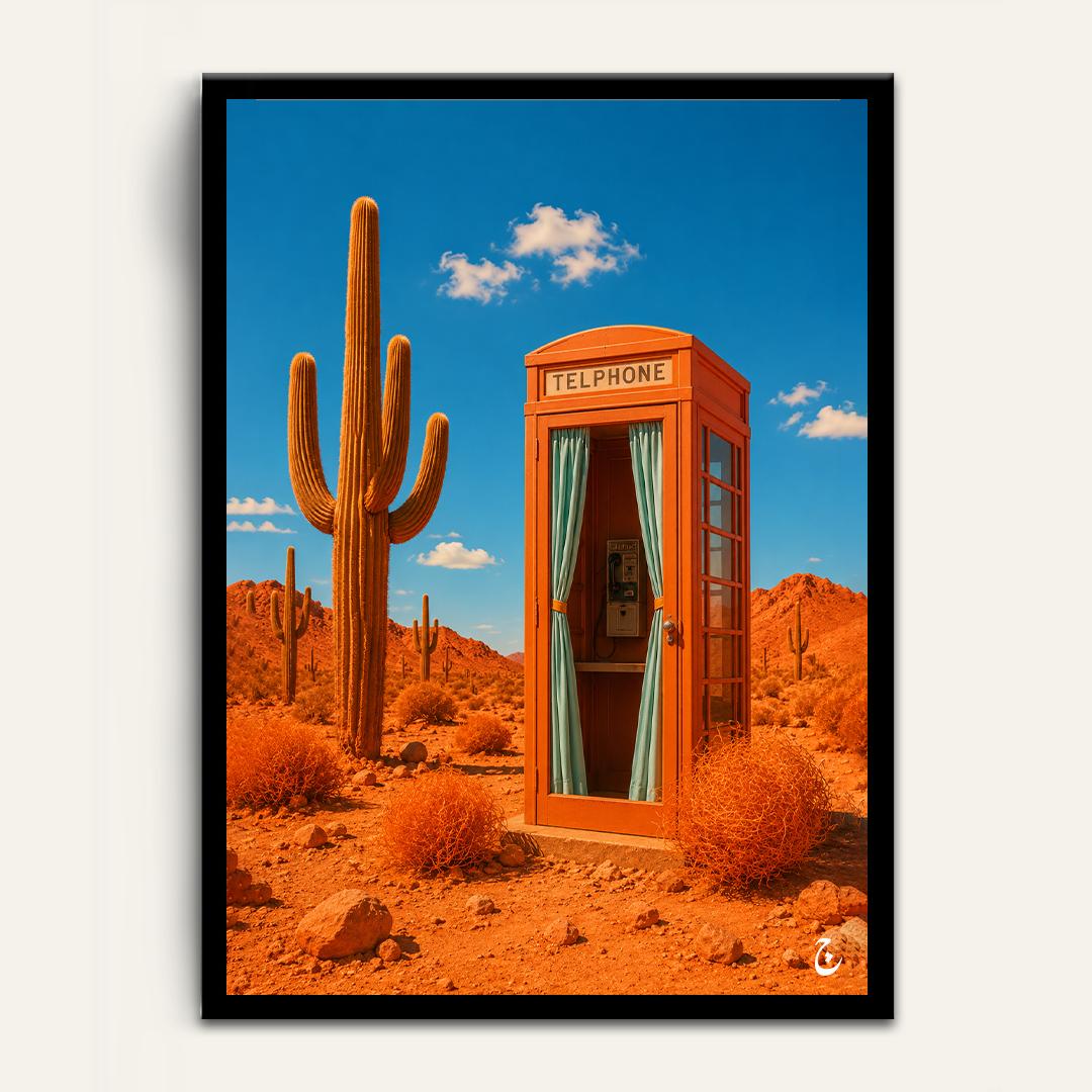 No Signal framed wall art by Vajwala