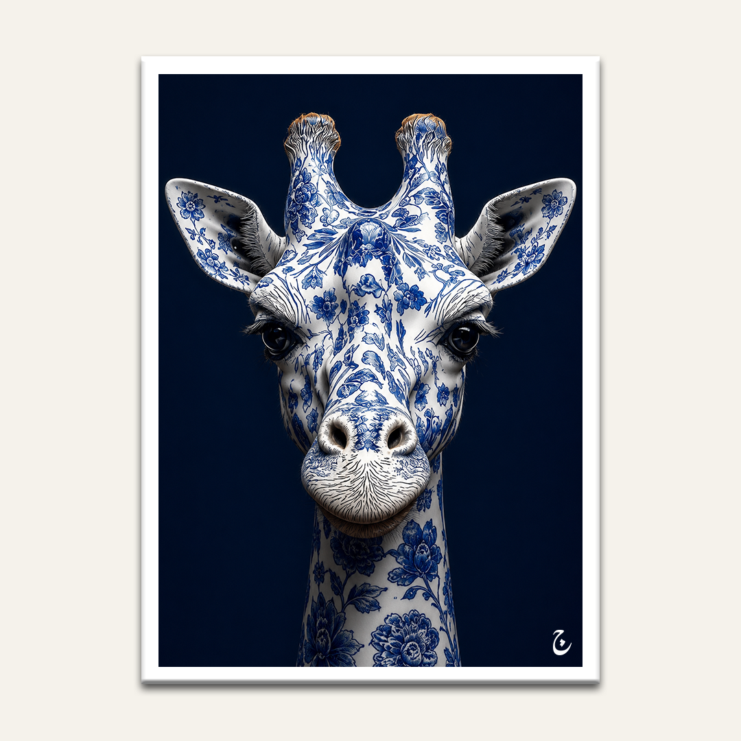 Delft Gaze framed wall art by Vajwala