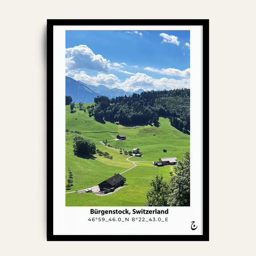 Bürgenstock, Above Everything framed wall art by Vajwala
