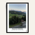 End of the Alpine Day framed wall art by Vajwala