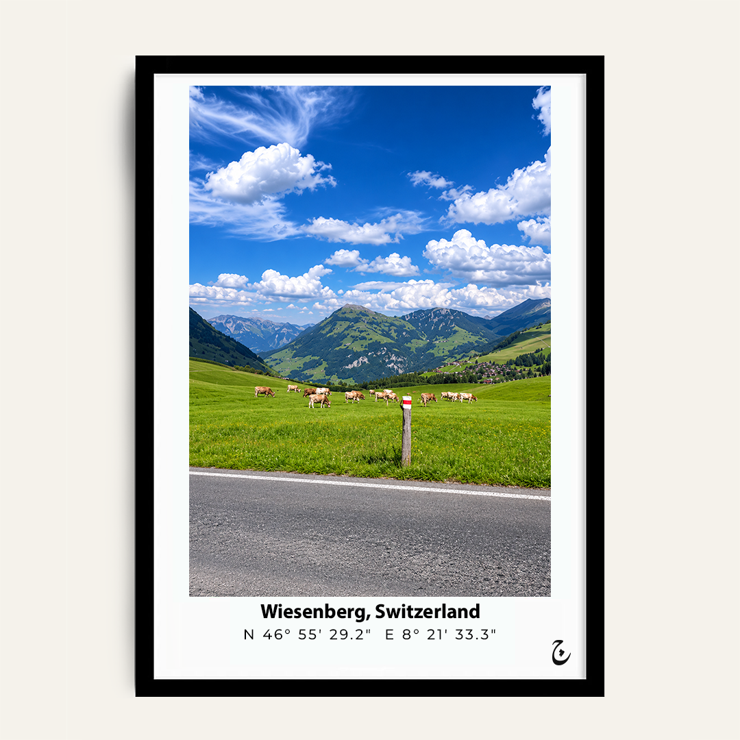 Wiesenberg at Noon framed wall art by Vajwala