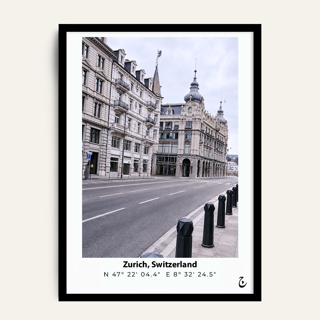 The Street Before It Wakes framed wall art by Vajwala